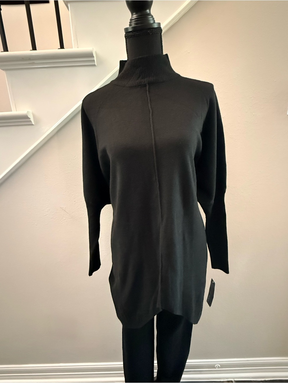 Fox Black 2-piece Tunic Sweater Set